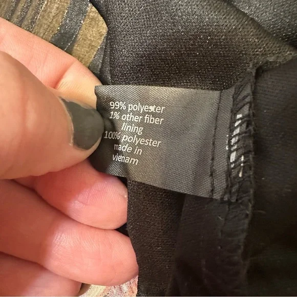 Lane Bryant Dress 26 Sleeveless Black Belted Floral Multicolor Midi Plus Size - Picture 8 of 10